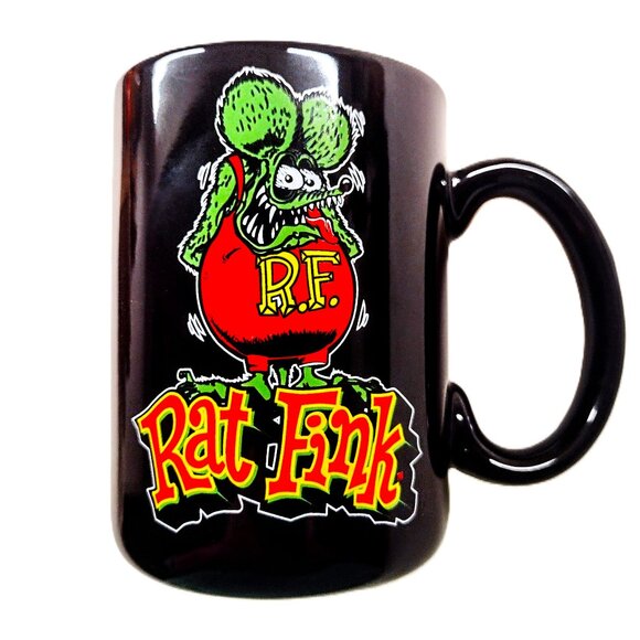 Rat Fink 2025 Black Coffee Mug ~ 12 Oz. Cup ~ Double-Sided w/Unique Designs NEW! - Picture 9 of 10